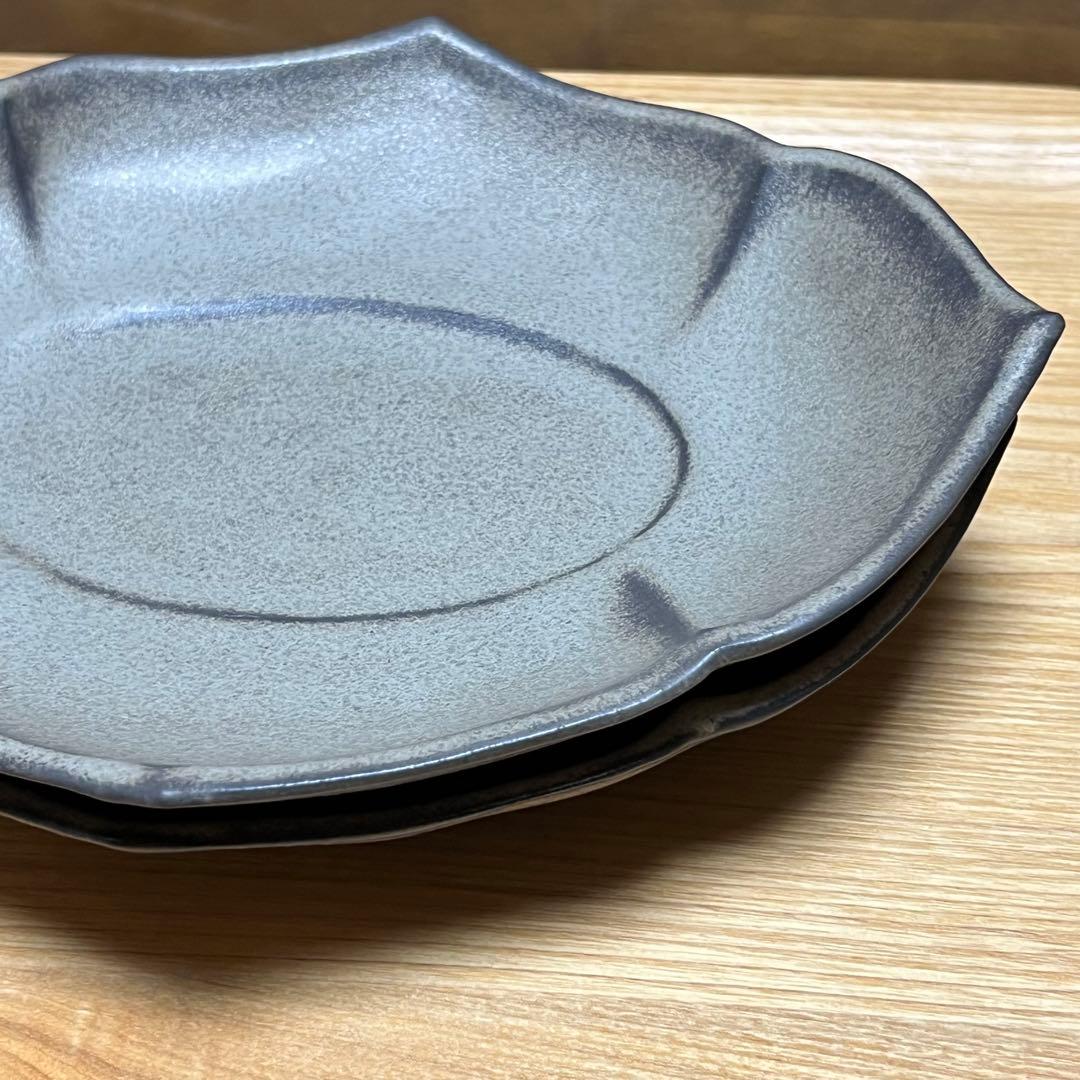【古角志奈帆】お皿2枚セット（グレー系・ベージュ系）