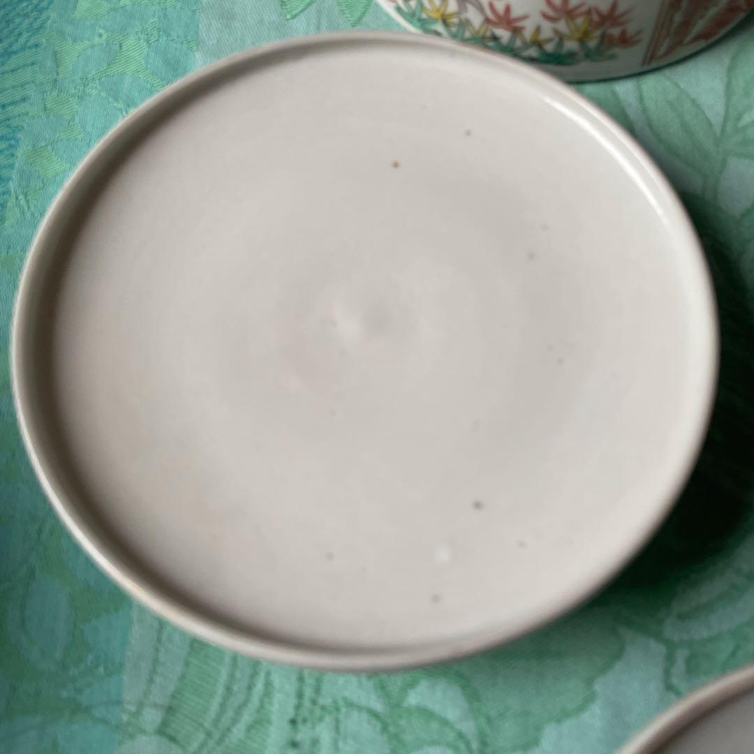 伊万里焼　色絵　金彩　染付　吉祥文様　蓋付き茶碗　3客