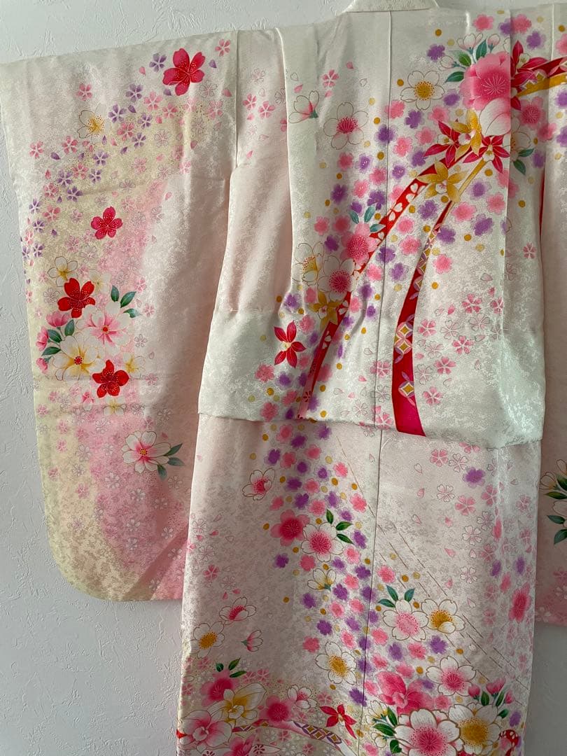 美品　七五三　7歳　正絹お着物セット