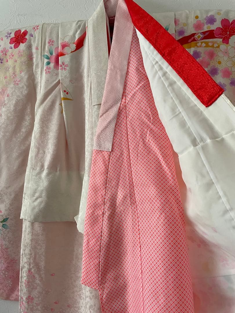 美品　七五三　7歳　正絹お着物セット