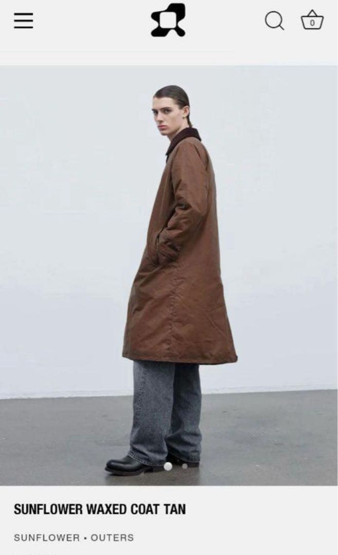 定価約11万円！新品　完売　SUNFLOWER Waxed Coat イギリス製