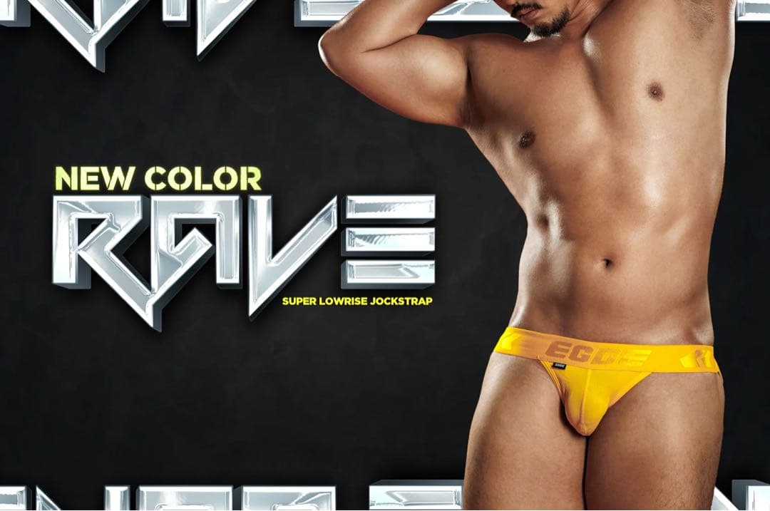 EGDE エッジ　RAVE ジョック　けつ割れ　ケツワレ　ローライズ　S-M