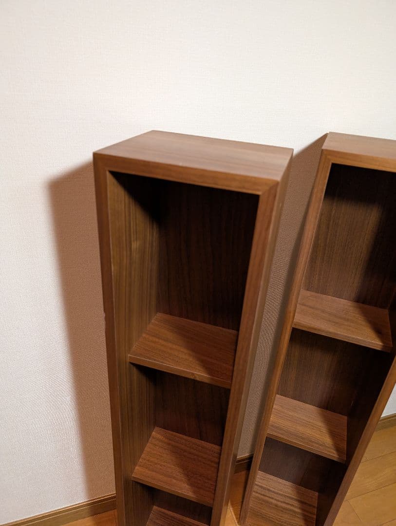《送料込》無印良品 壁に付けられる家具箱 ウォールナット 棚 収納木製 飾り棚