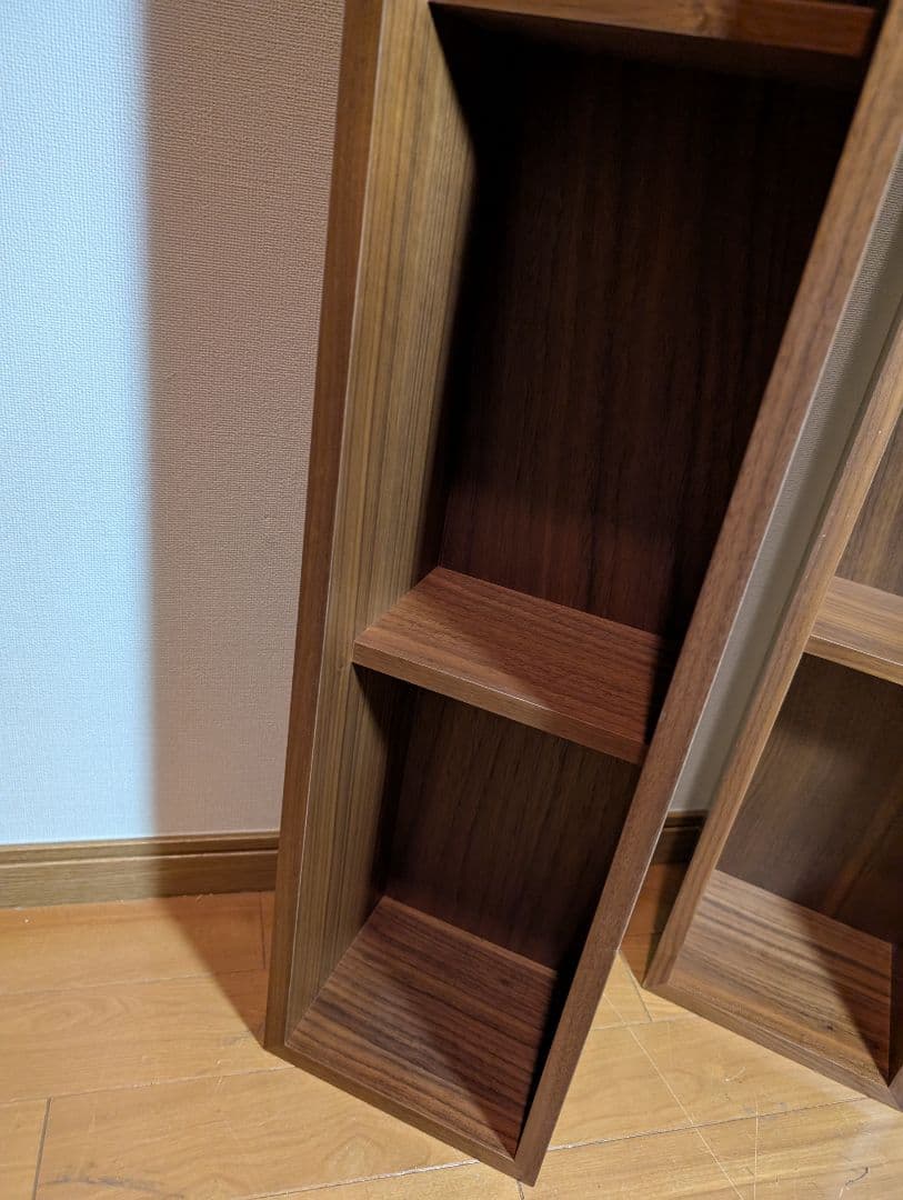 《送料込》無印良品 壁に付けられる家具箱 ウォールナット 棚 収納木製 飾り棚