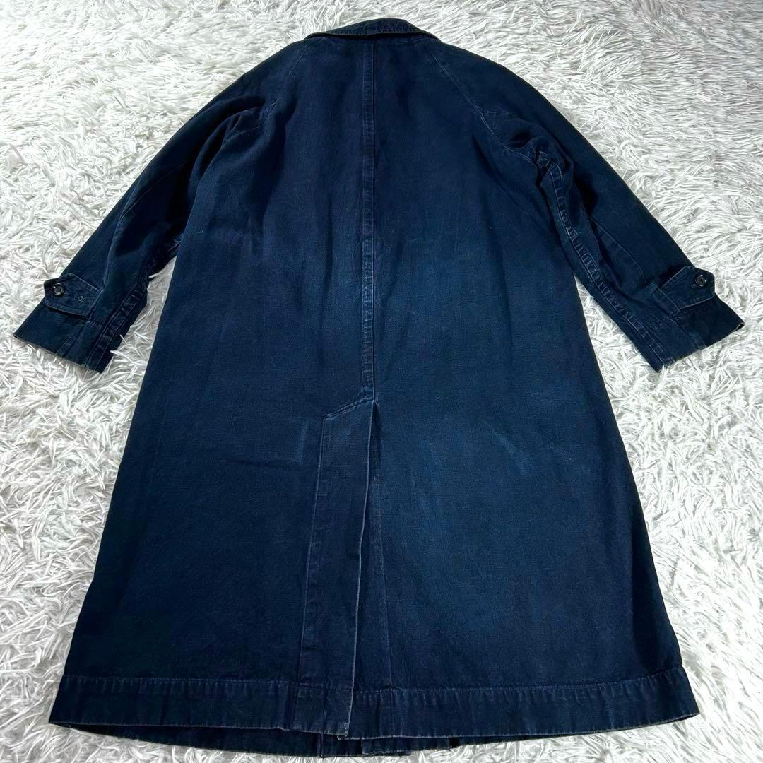 45R 908デニムステンカラーコート　L インディゴ