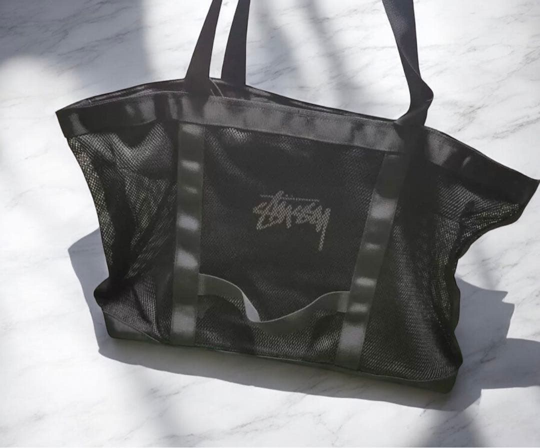 【お買い得！】STUSSY メッシュトート　新品　未使用　プールバック　大容量