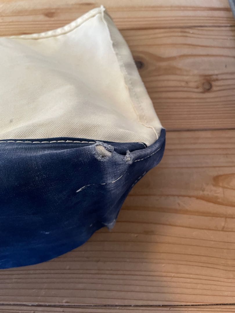 希少70s サイドタグL.L.Bean トートバッグネイビーLサイズ ギザタグ