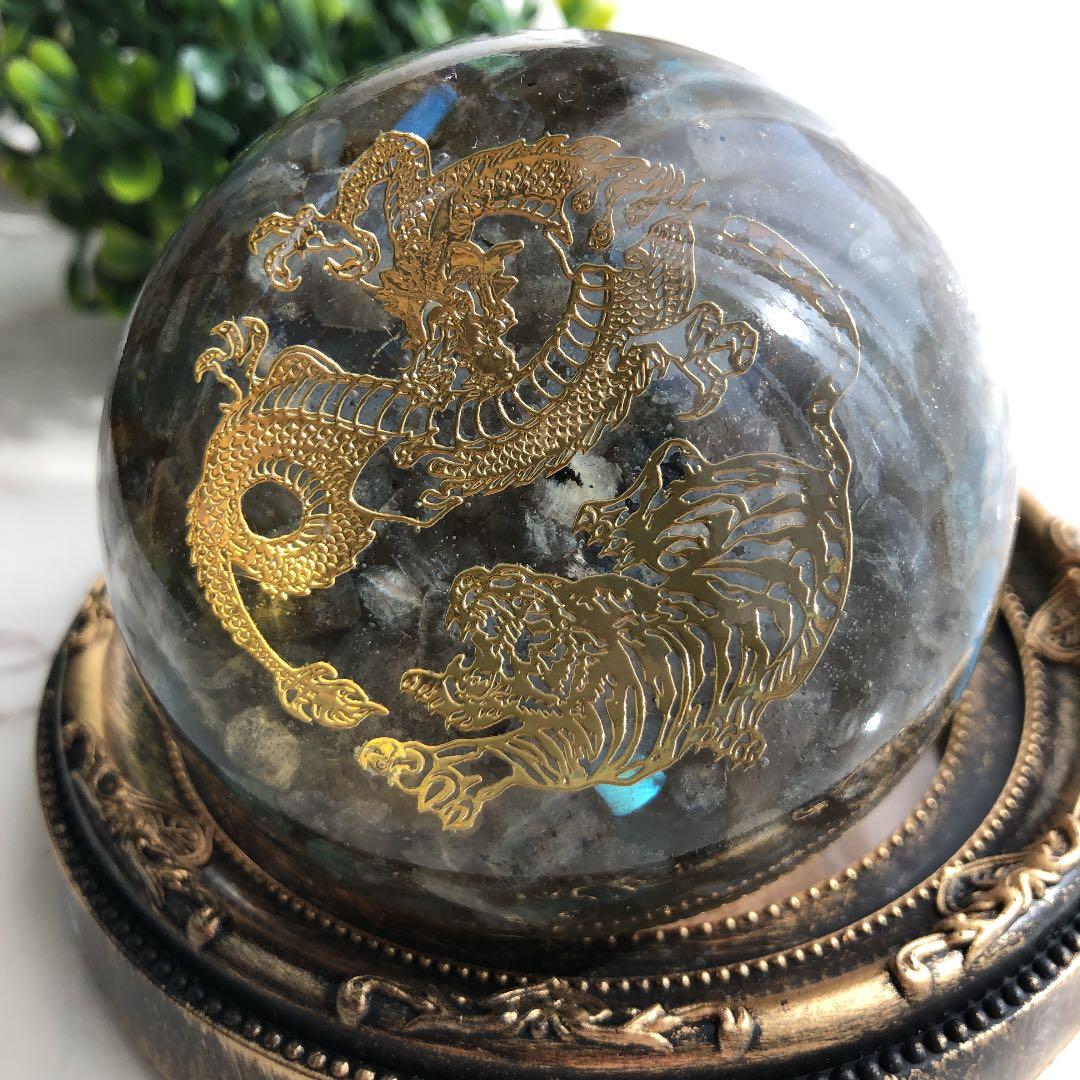 球体　蓮子のオルゴナイト