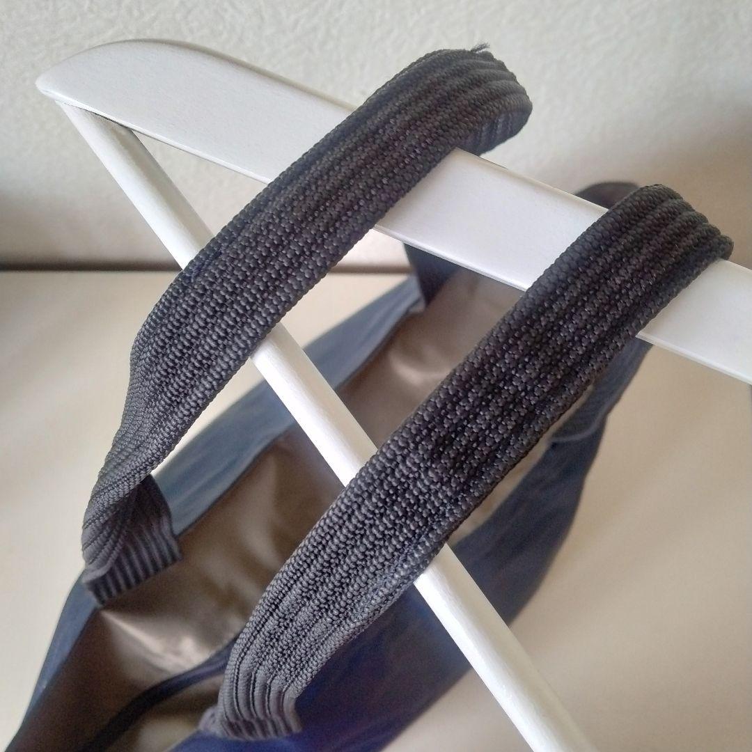 エルベシャプリエ 1028N 舟形トートバッグ　ネイビー×カーキ