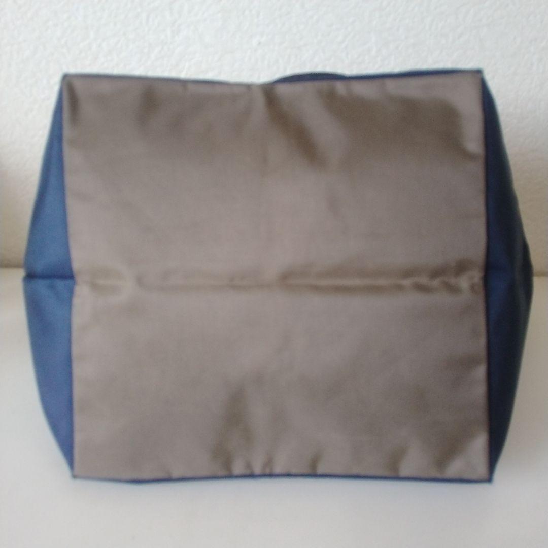 エルベシャプリエ 1028N 舟形トートバッグ　ネイビー×カーキ