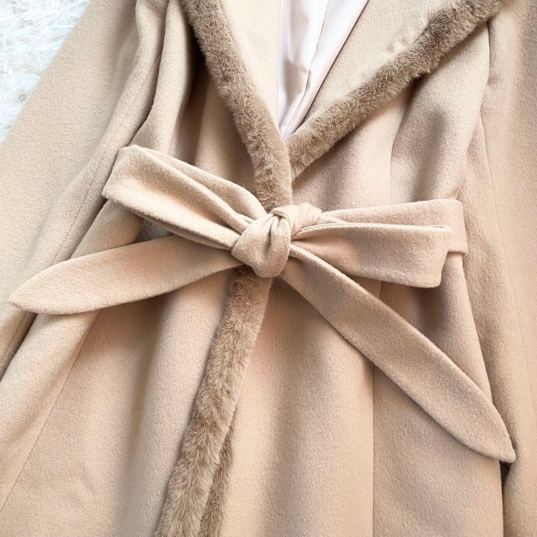 いちごちゃん✨️極美品TOCCA ロングガウンコート フード