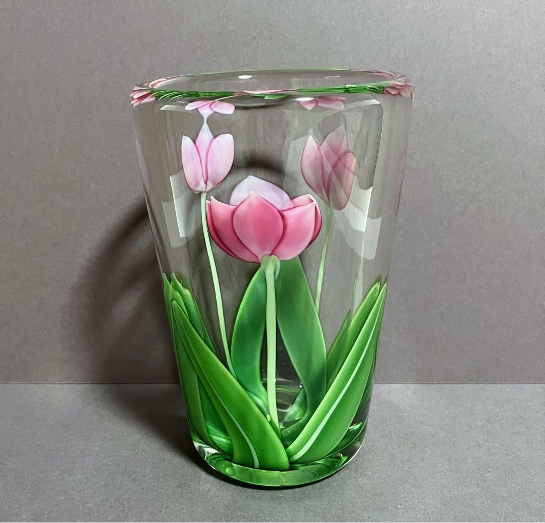 オリエント&フルーム フラワーベース 花瓶 チューリップ アート