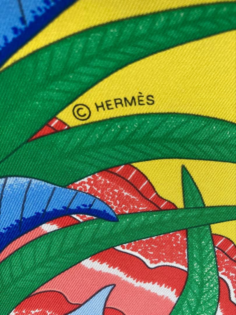 エルメス　LA MARCHE DU ZAMBEZE スカーフ　カレ90