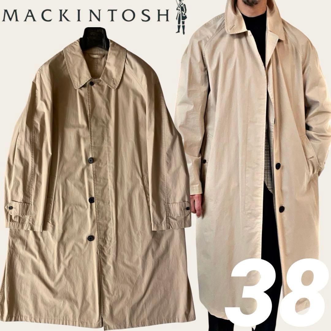マッキントッシュ⭐️38⭐️ステンカラーコート⭐️ベージュ⭐️八木通商ヴィンテージ黒タグ