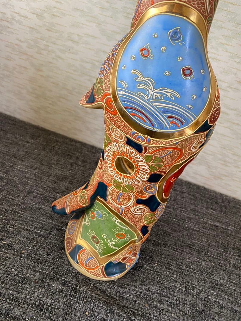 九谷焼　観音菩薩像　置物　縁起置物　骨董