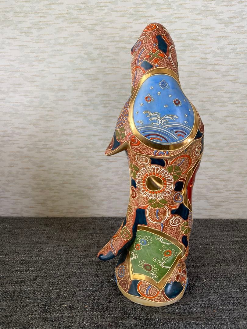 九谷焼　観音菩薩像　置物　縁起置物　骨董