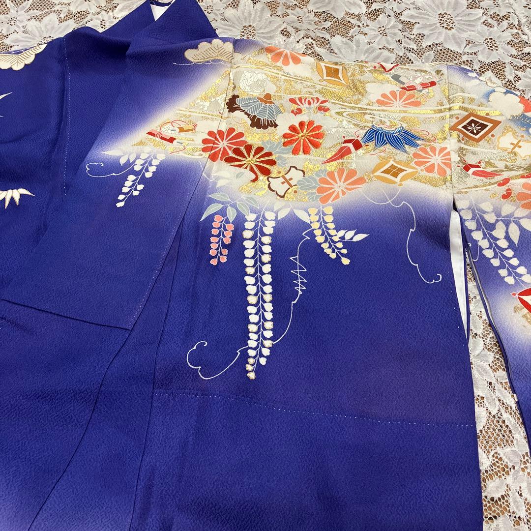 難有！超一流ちそう千總お振袖 落款入り松坂屋扱い 古典柄