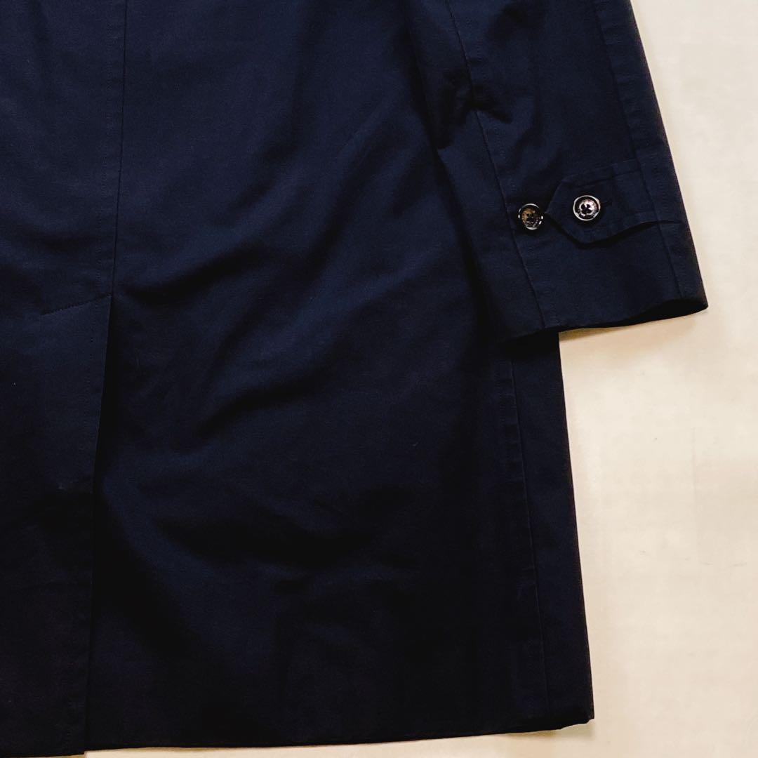 美品 襟裏チェック メガチェック 大きいサイズLL バーバリーロンドン ライナー