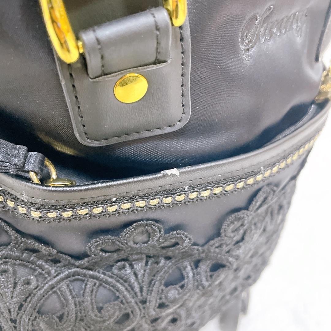 SWANY スワニー キャリーバッグ 近沢レース コラボ ブラック 黒