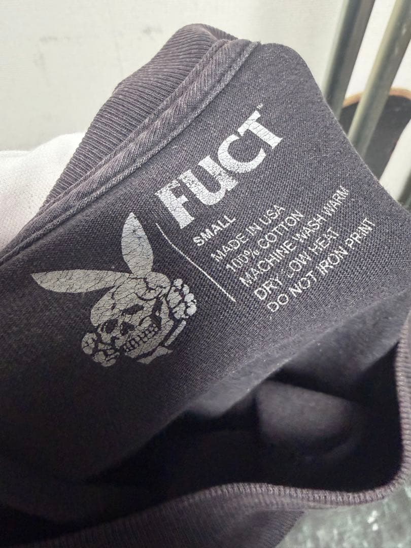 FUCT SSDD ファクトUSA製 ロングTシャツ　ロンT スカル　ドクロ　S