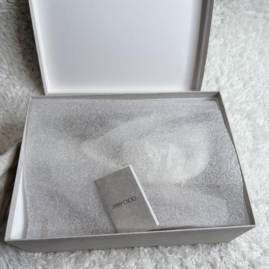 未使用級 jimmy choo グリッター ピンヒール 結婚式 箱つき パンプス