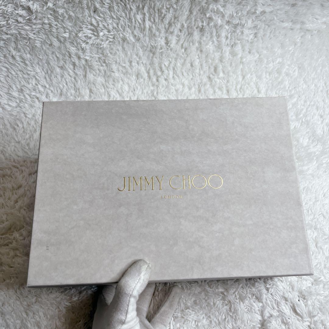 未使用級 jimmy choo グリッター ピンヒール 結婚式 箱つき パンプス