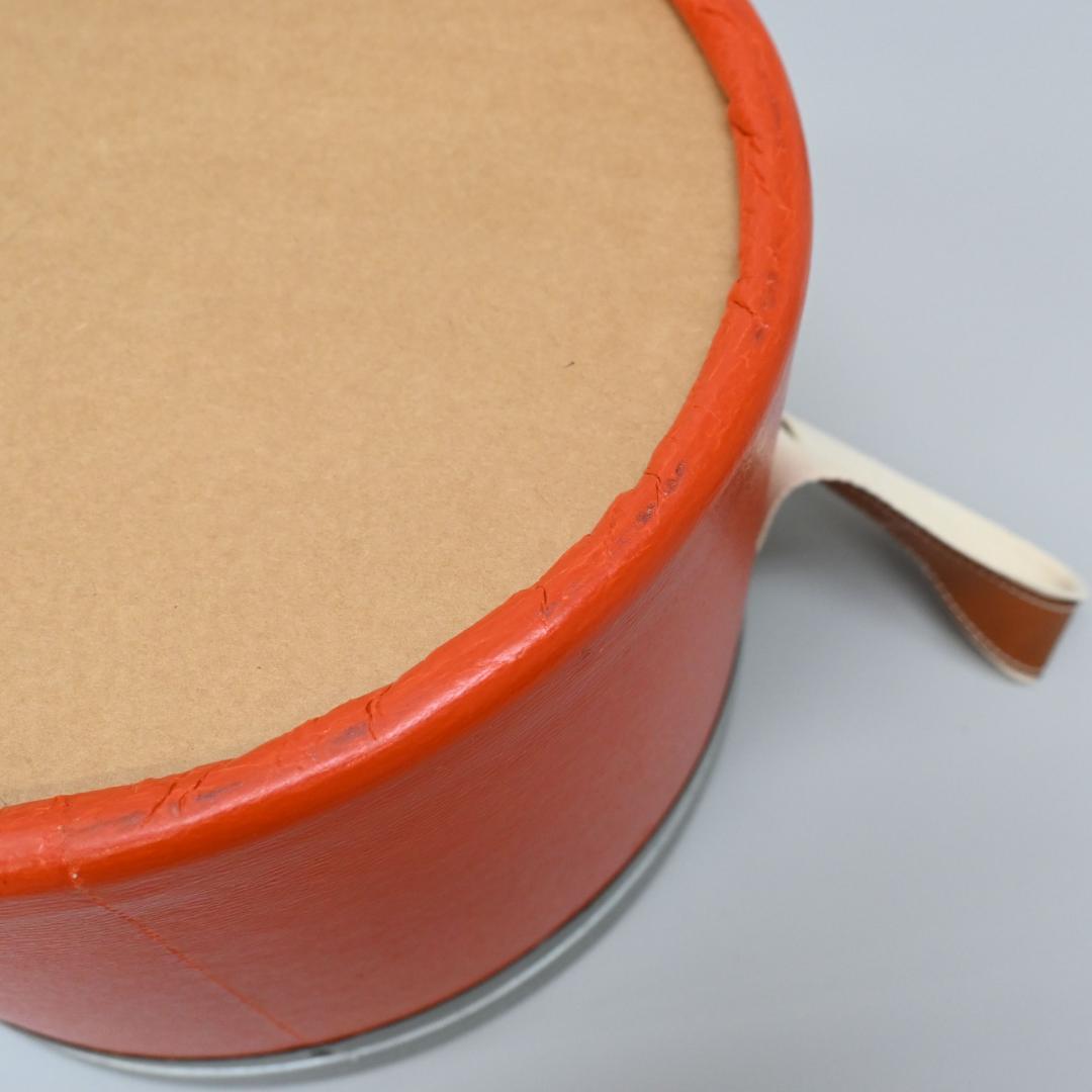 ■ □ 47371★年 エルメス サドルボックス セリエ オレンジ インテリア