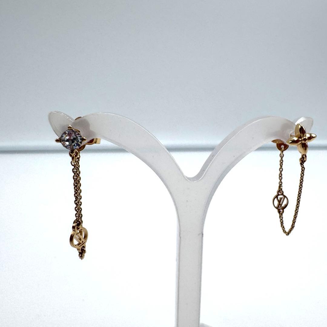 美品☆ルイヴィトン ピアス ブックルドレイユ プティルイ M00390 ゴールド