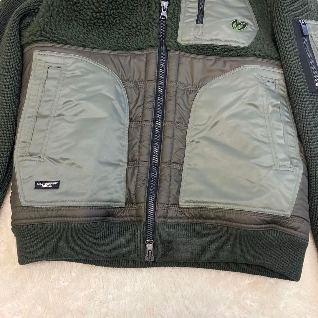 美品！MASTER BUNNY EDITION ボアブルゾン　カーキ　M
