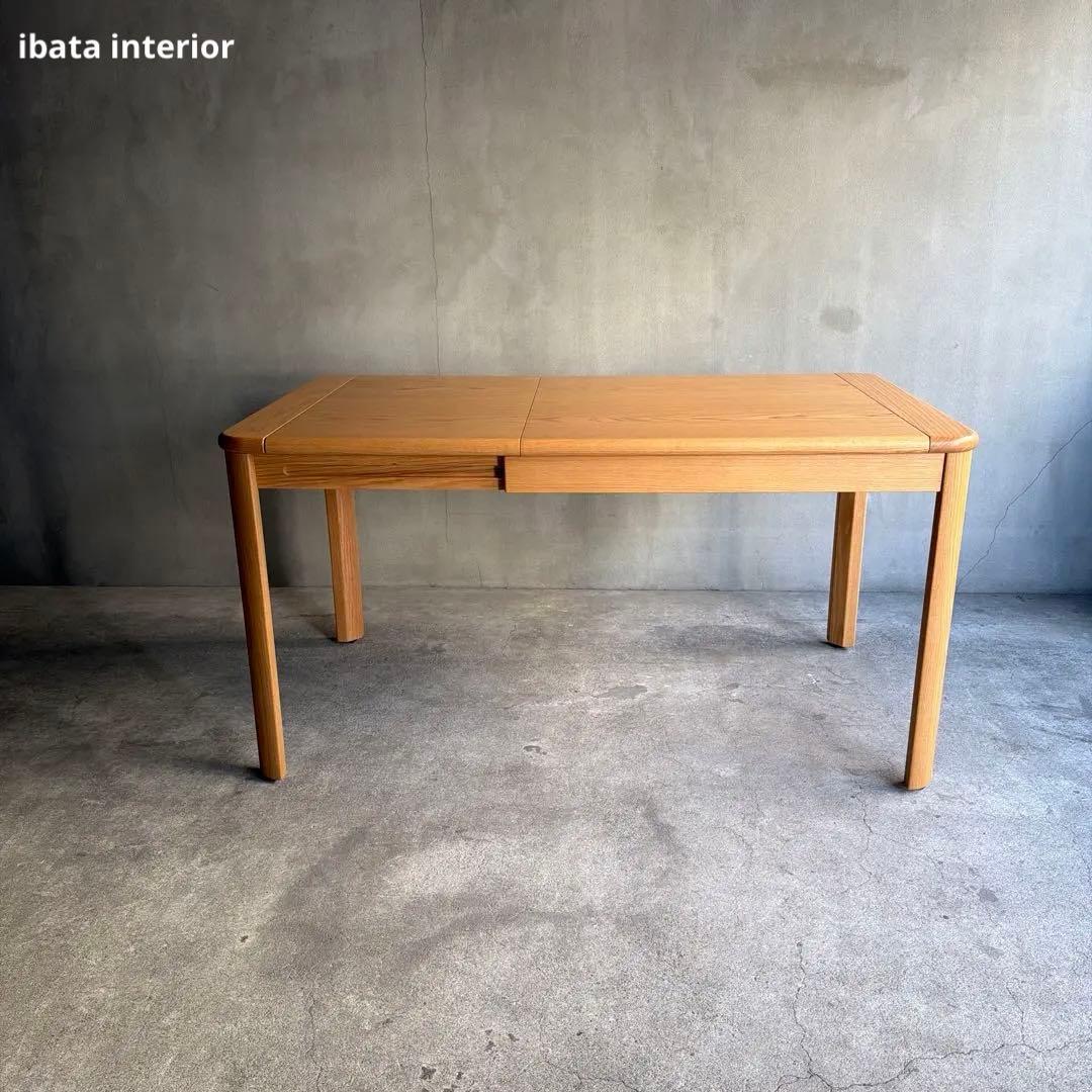 未使用品　飛騨家具　イバタインテリア　エクステンションテーブル　伸長式テーブル