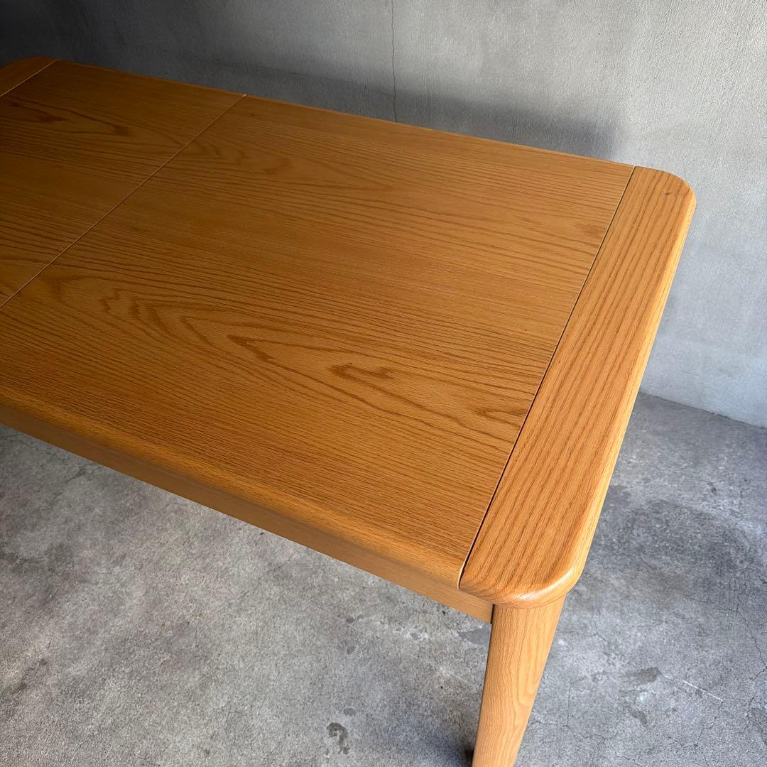 未使用品　飛騨家具　イバタインテリア　エクステンションテーブル　伸長式テーブル