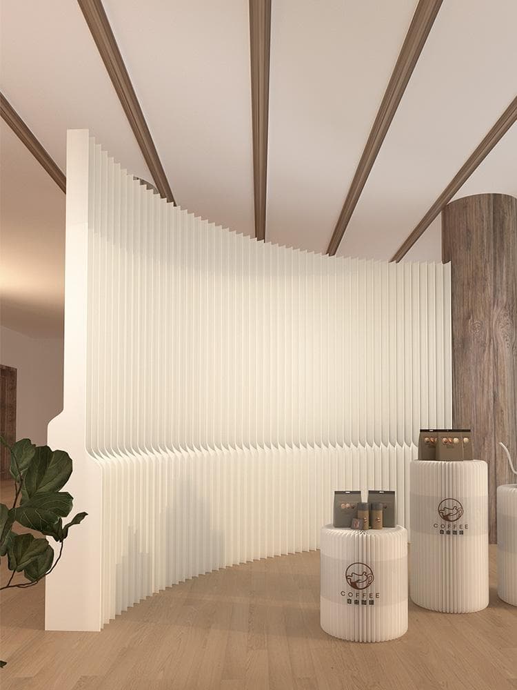 パーテーション間仕切り高さ2.4ｍ長さ2-3ｍ組立不要目隠し区切り折りたたみ家具