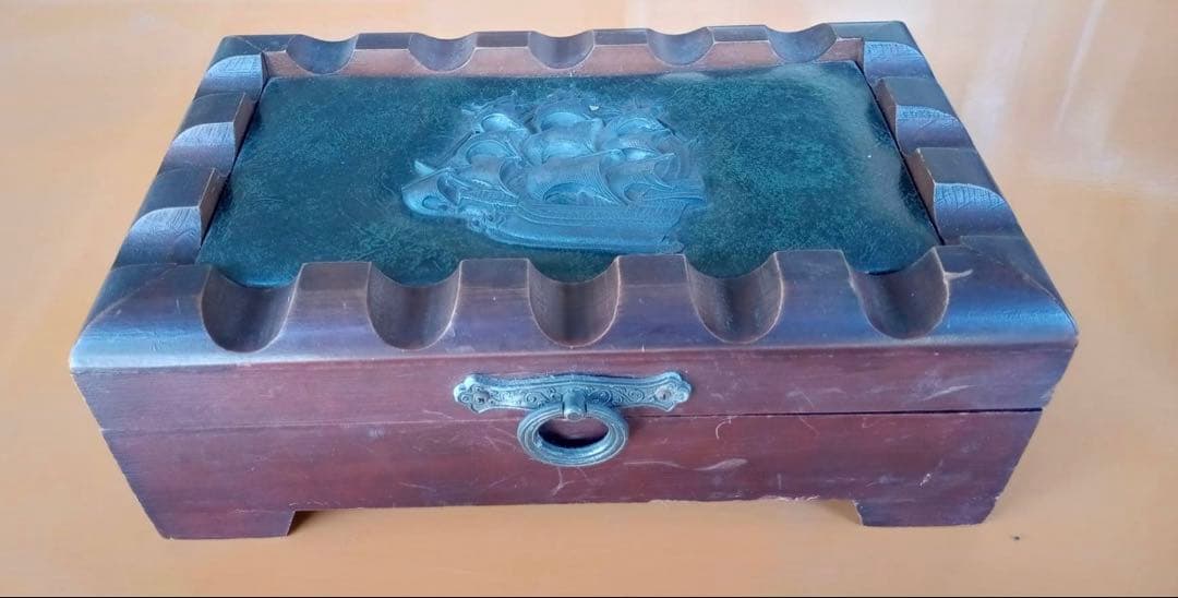 ミキモトパールアイランド ジュエリーボックス アンティークボックス 木箱