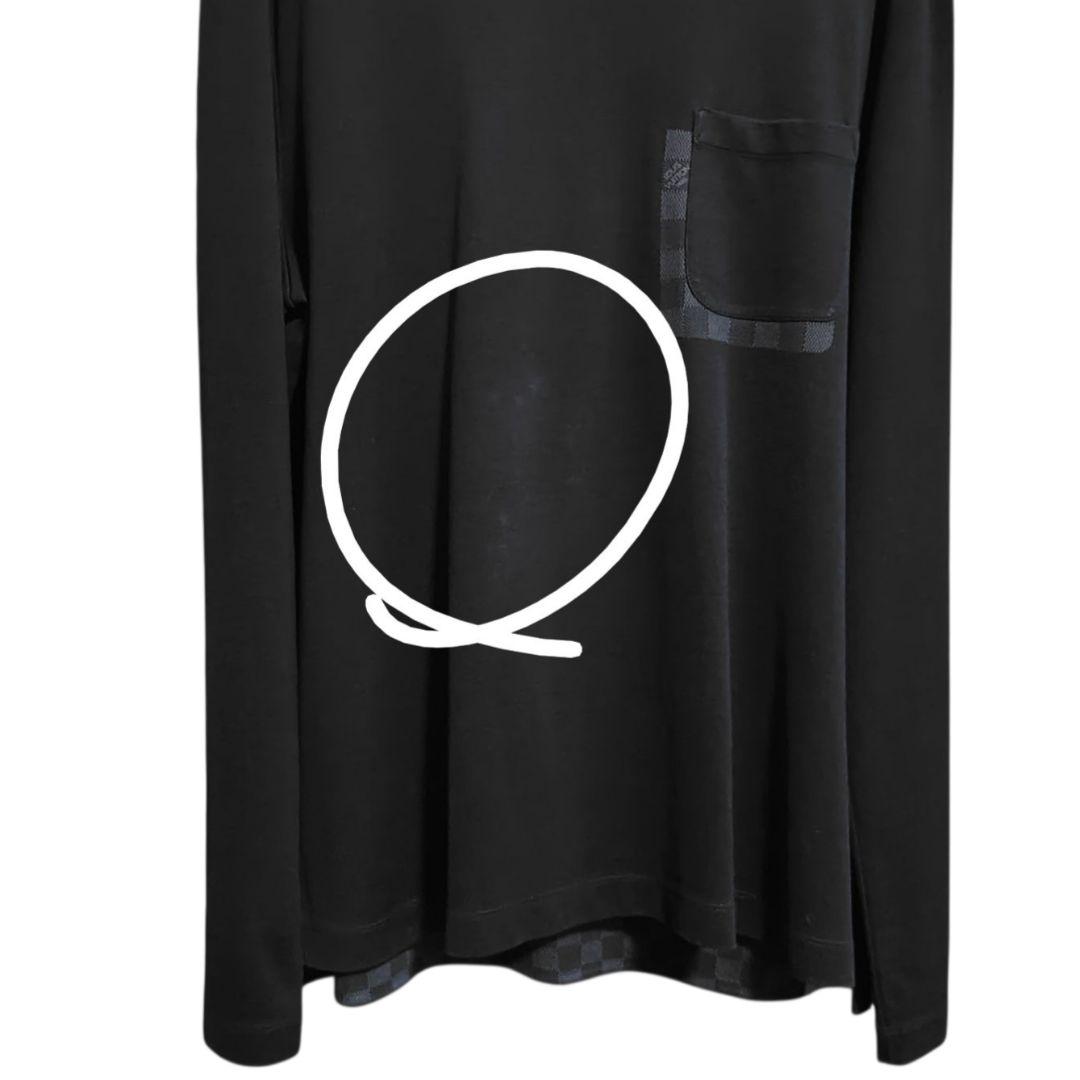 鈴*郎様 ルイヴィトン ダミエ 長袖カットソー XLサイズ メンズ クリーニング