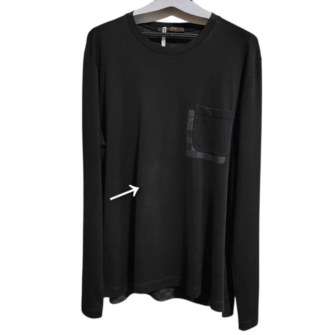 鈴*郎様 ルイヴィトン ダミエ 長袖カットソー XLサイズ メンズ クリーニング