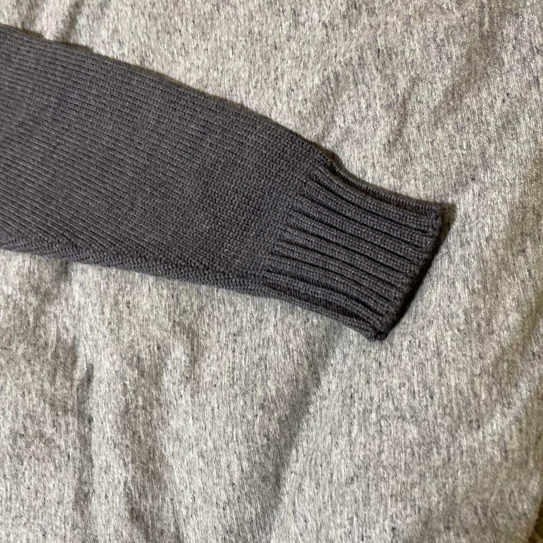 ZANONE / CHIOTO 5ゲージ スタンドカラー カーディガン グレイ