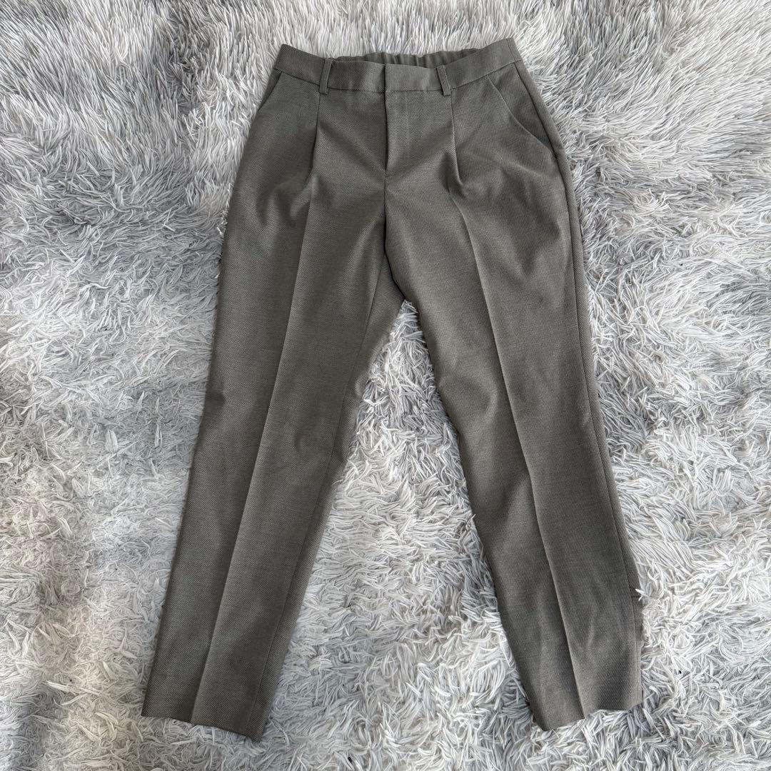 美品 グリーンレーベルリラクシング セットアップスーツ ノーカラー 洗濯可