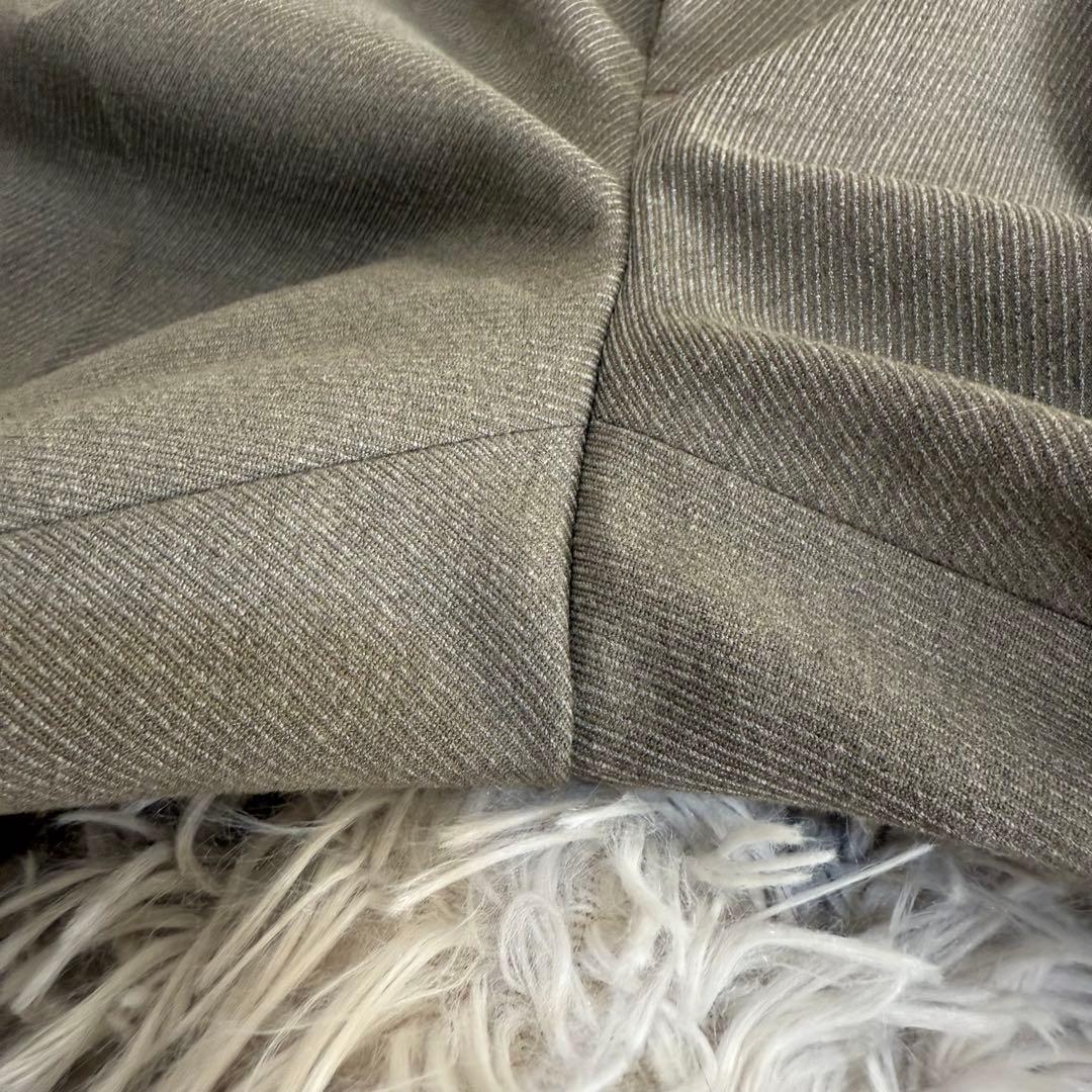 美品 グリーンレーベルリラクシング セットアップスーツ ノーカラー 洗濯可