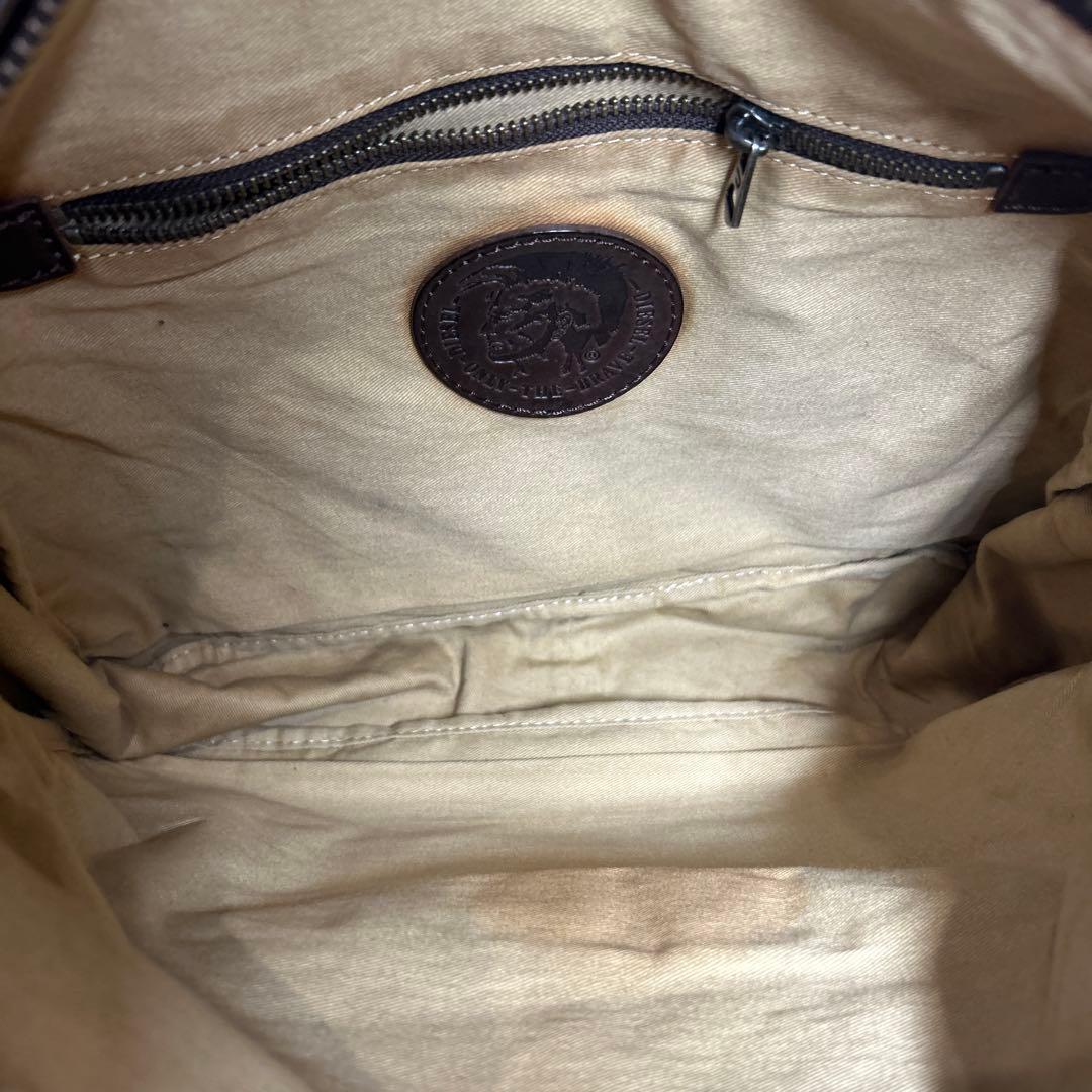 【希少】y2k archive DIESELワンショルダー　ブラウン　ナイロン