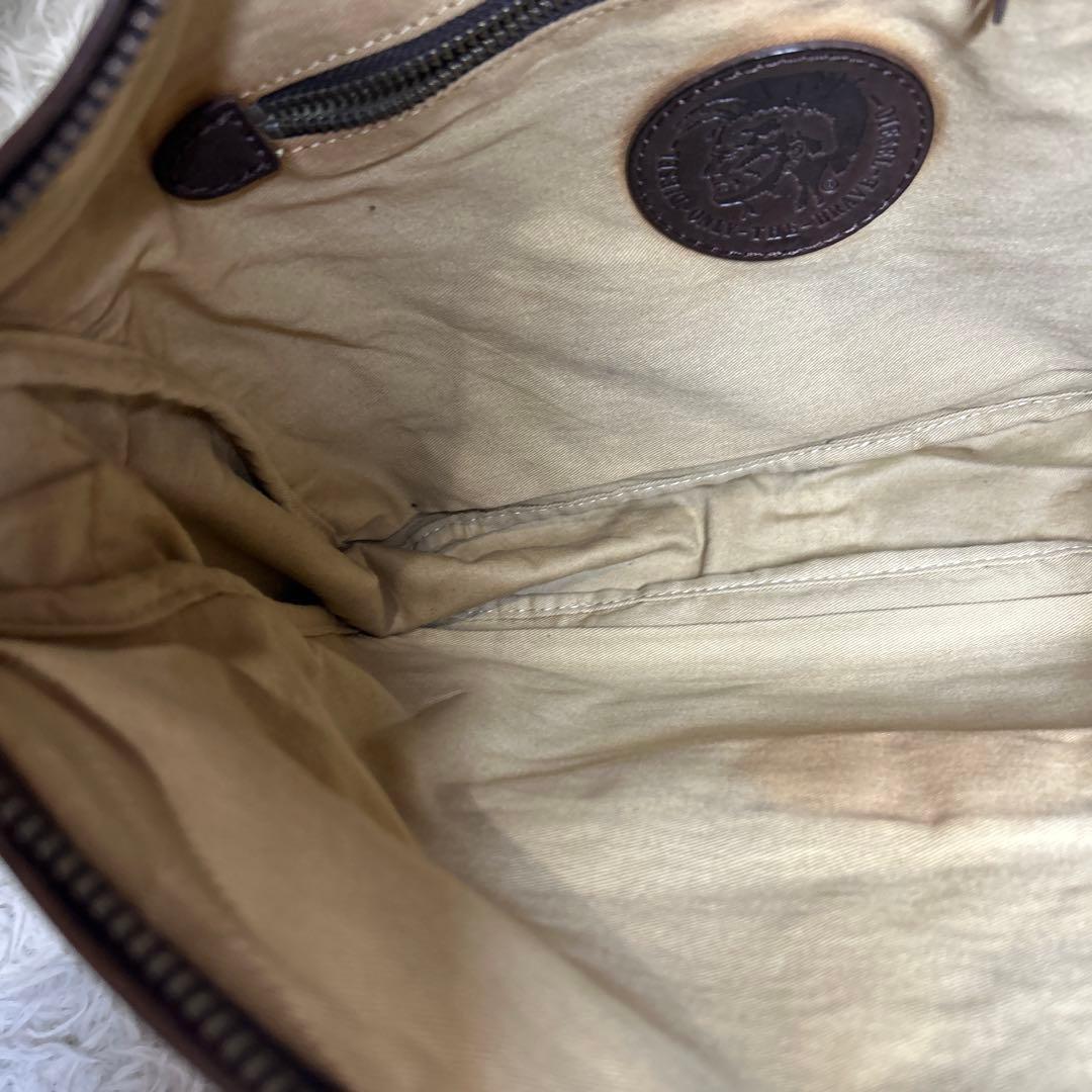 【希少】y2k archive DIESELワンショルダー　ブラウン　ナイロン
