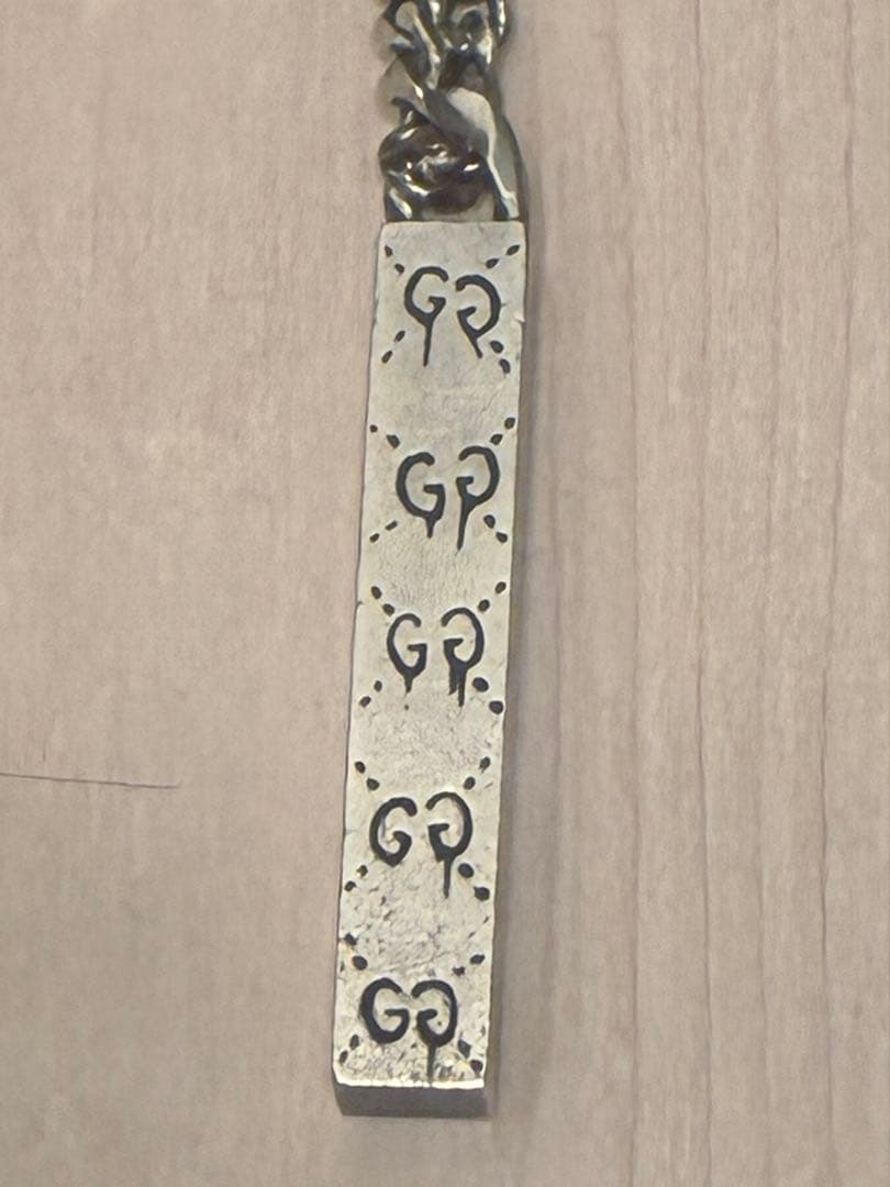 GUCCI グッチ シルバー ゴースト ネックレス 455314