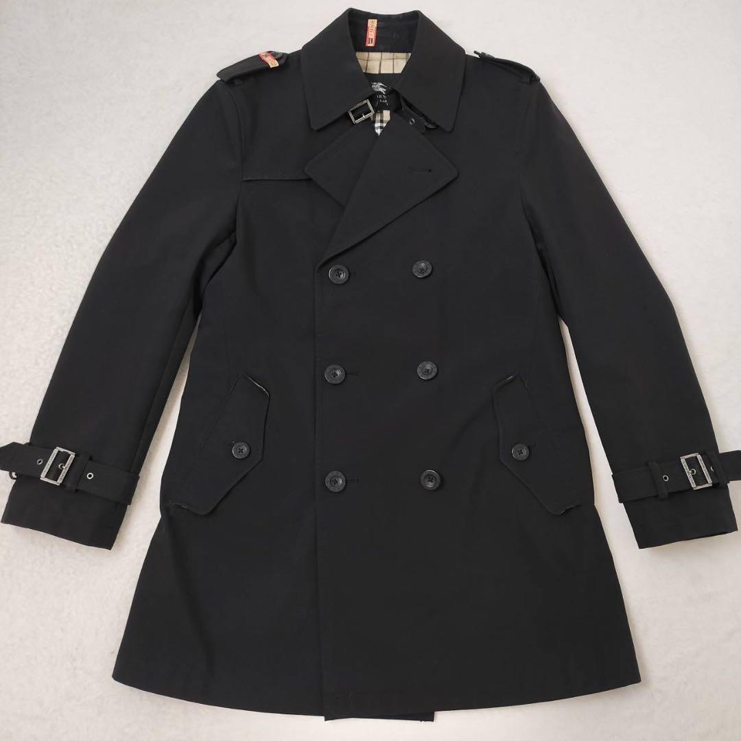 ✨美品✨　バーバリーブラックレーベル　トレンチコート　ダブル　ノバチェック　M