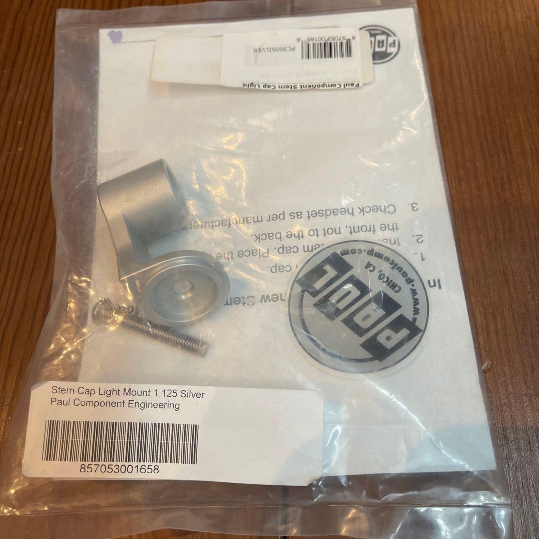 新品！Paul Component Stem Cap Light Mount