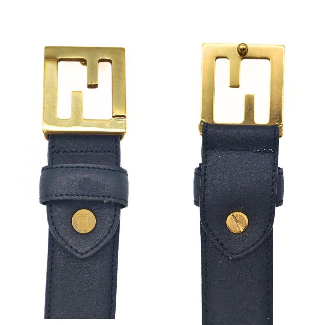 FENDI フェンディ レザーベルト 110/125 メンズ ゴールド金具