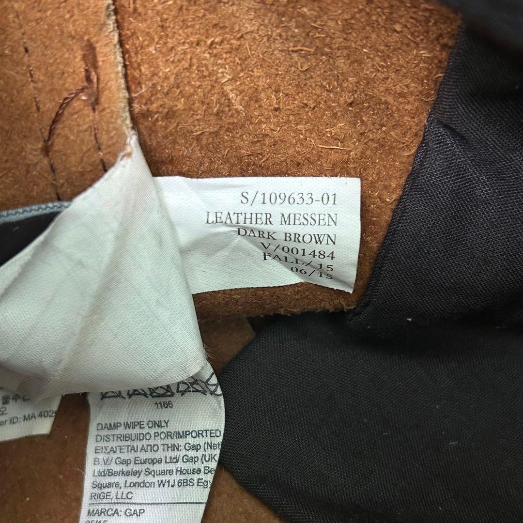 希少　オールド　GAP ブラウンレザー　牛革　メッセンジャーバッグ　ショルダー