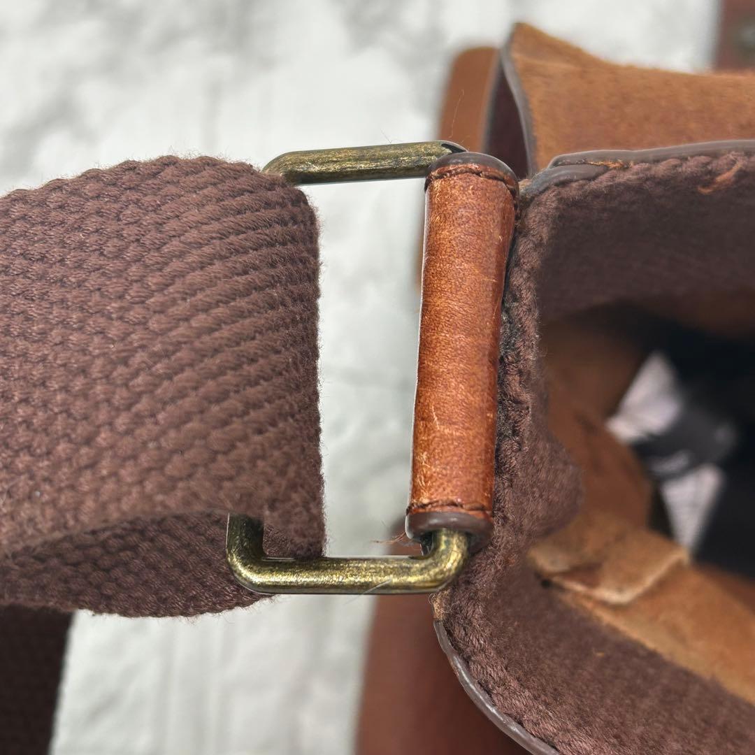 希少　オールド　GAP ブラウンレザー　牛革　メッセンジャーバッグ　ショルダー