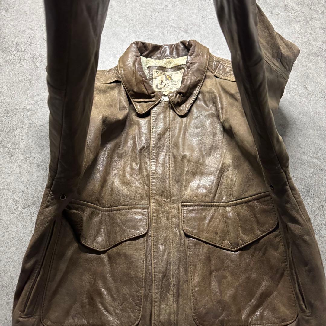 【90s vintage】A-2 leather flight jkt 短丈