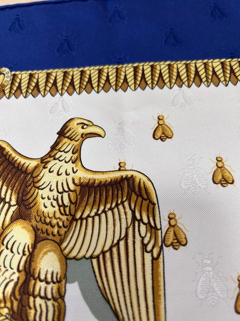 HERMES エルメス カレ90 NAPOLEON ナポレオン シルク100%