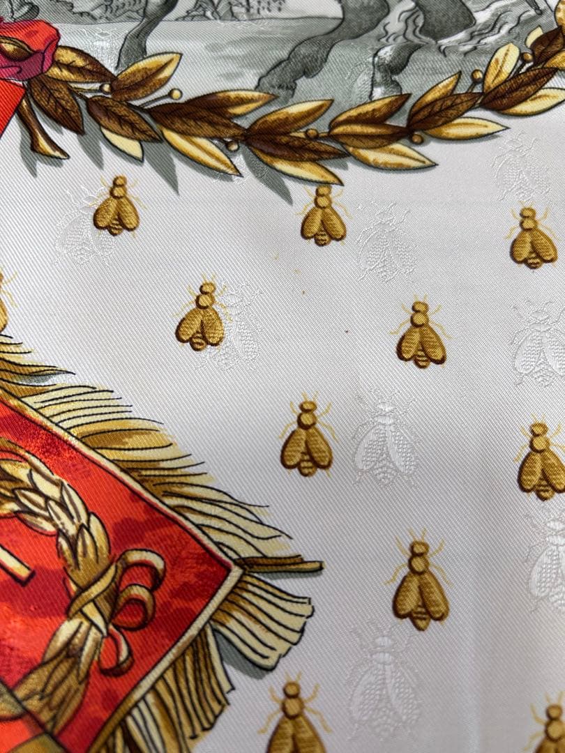 HERMES エルメス カレ90 NAPOLEON ナポレオン シルク100%