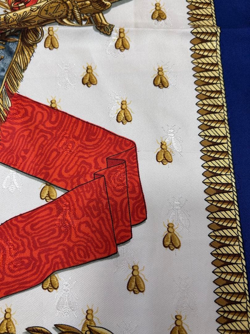 HERMES エルメス カレ90 NAPOLEON ナポレオン シルク100%